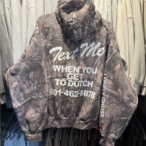 Lonely Ghost x Dutch Bros Camo Hoodie